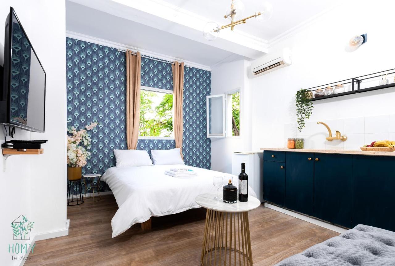 Stylish Studio Apartments On Dizengoff By Homy Tel Awiw Zewnętrze zdjęcie