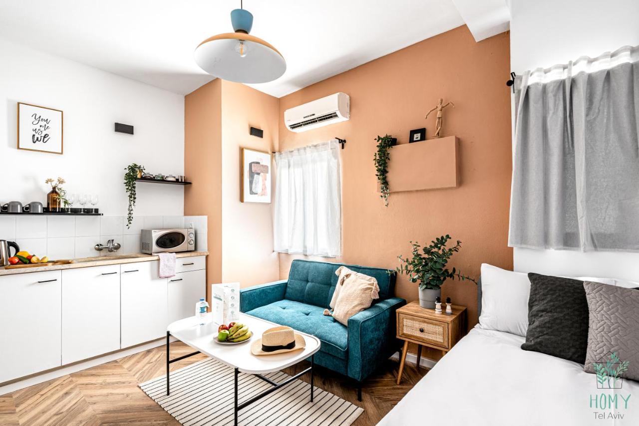 Stylish Studio Apartments On Dizengoff By Homy Tel Awiw Zewnętrze zdjęcie