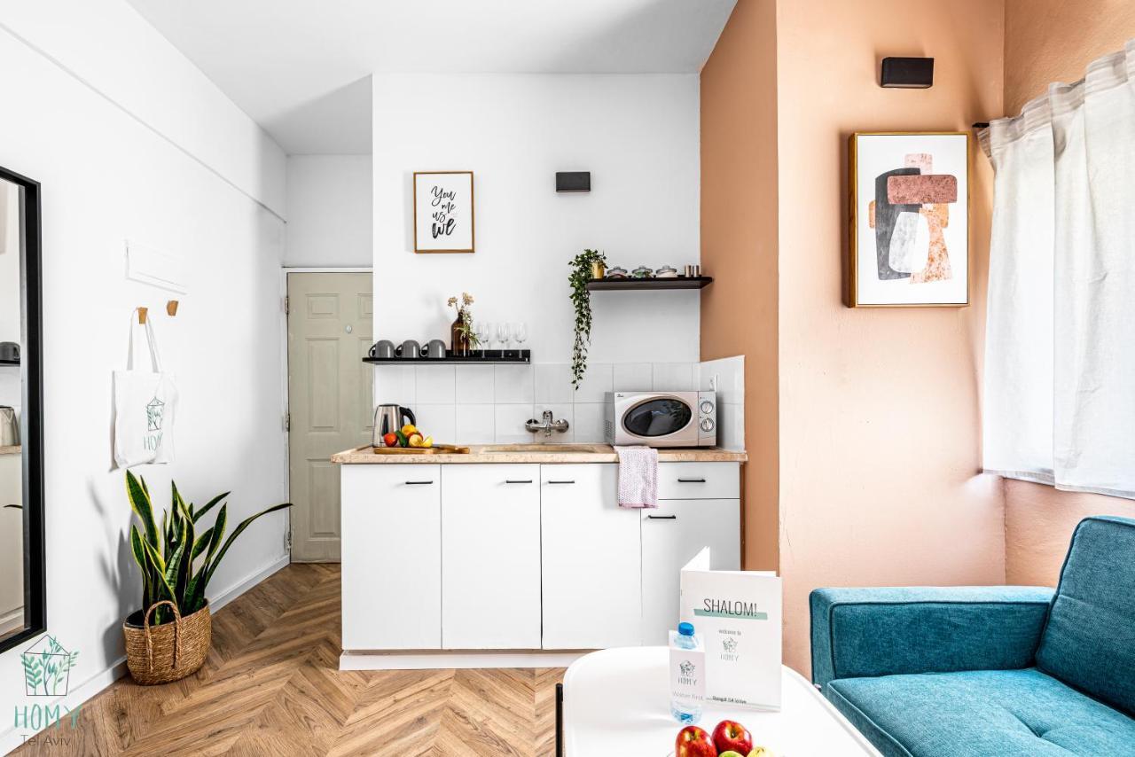 Stylish Studio Apartments On Dizengoff By Homy Tel Awiw Zewnętrze zdjęcie
