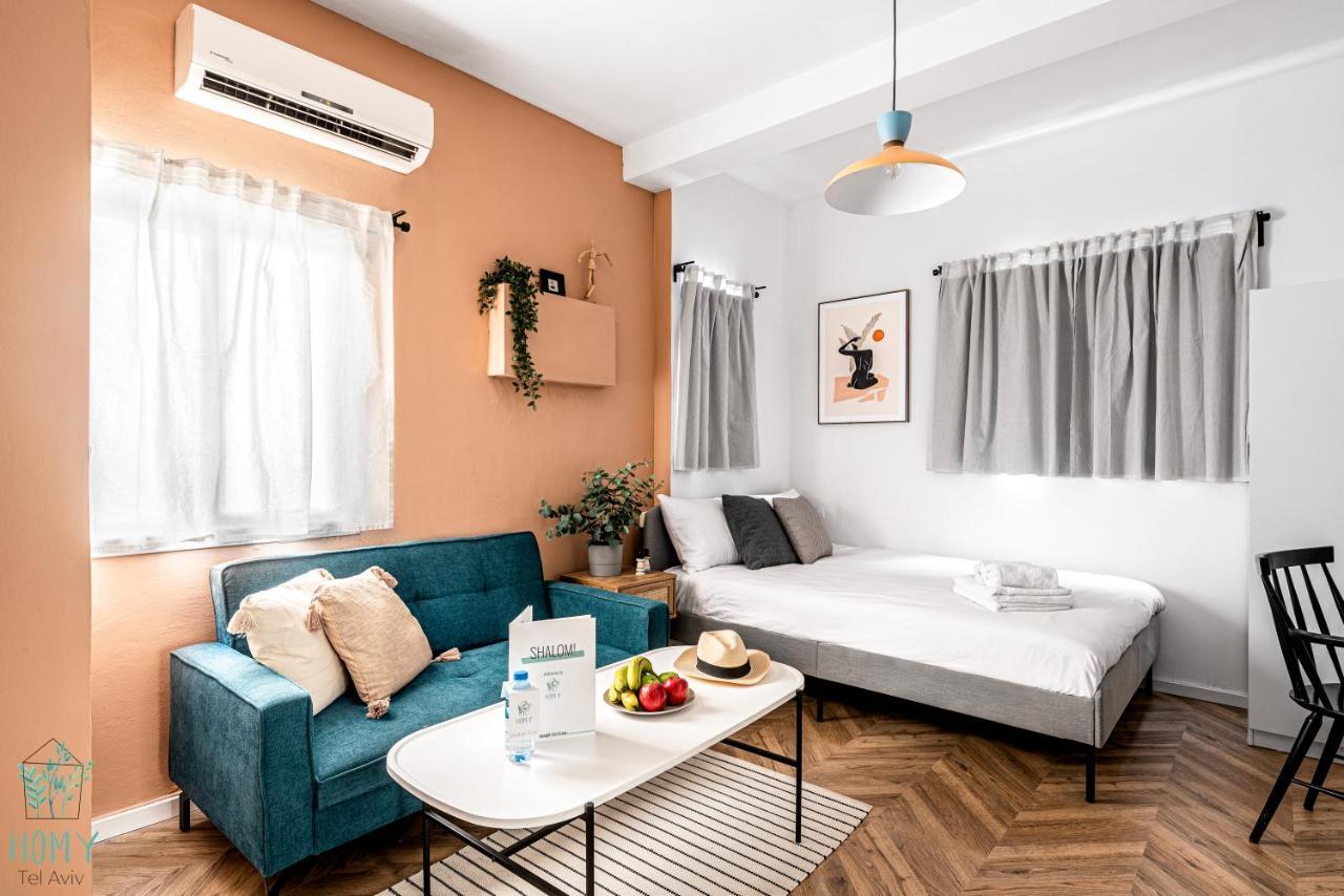 Stylish Studio Apartments On Dizengoff By Homy Tel Awiw Zewnętrze zdjęcie